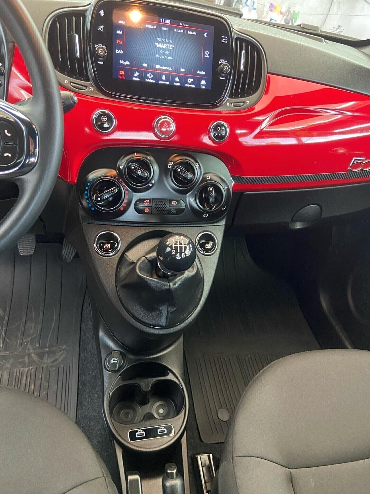 Fiat 500 1.0 Hybrid Red