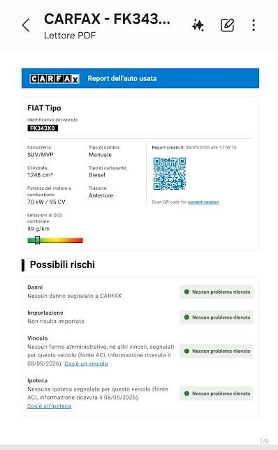 Fiat Tipo 1.6 Mjt S&S SW Lounge