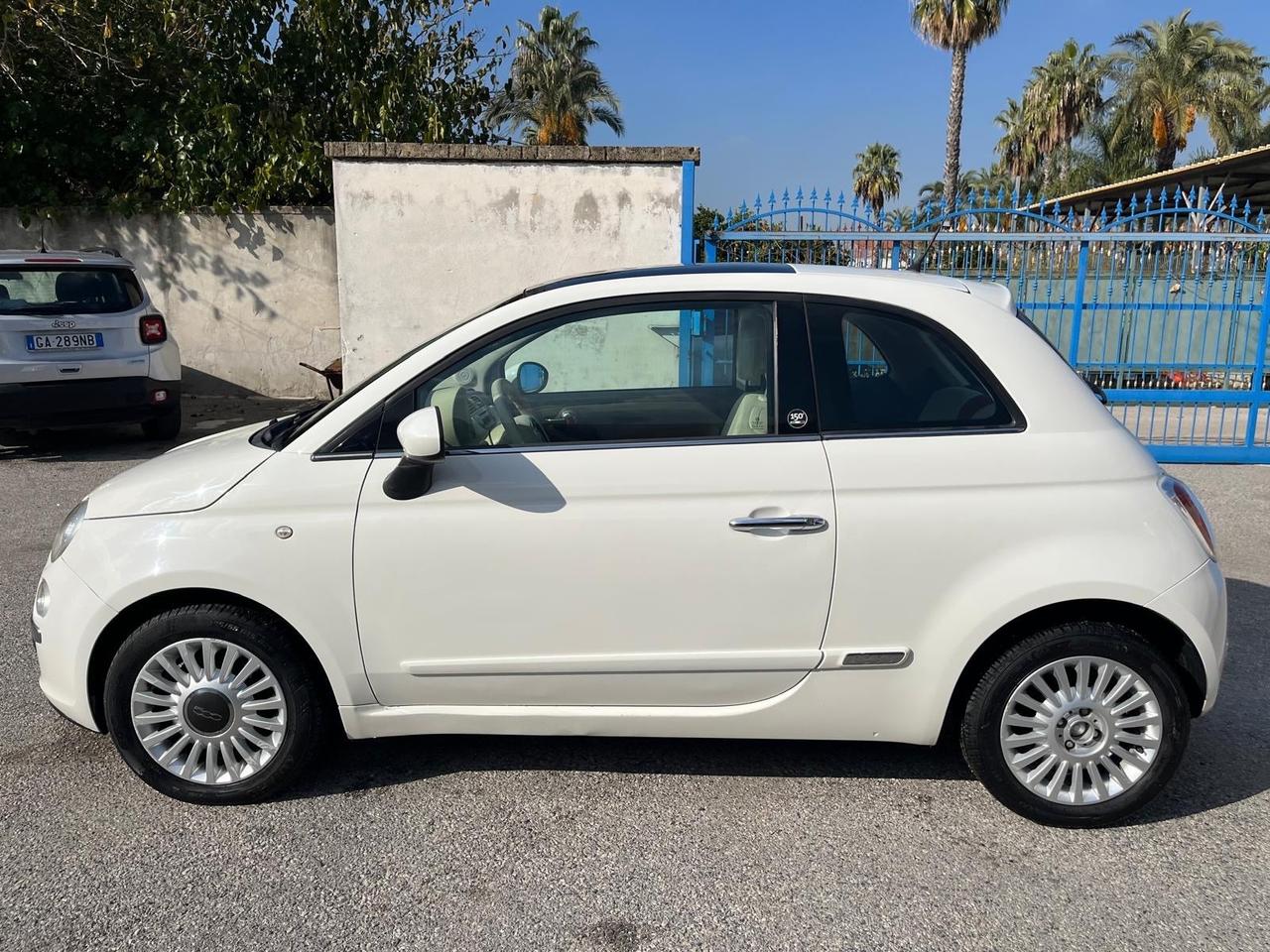 Fiat 500 1.3 mat/95 cv lounge-km 139000-2012