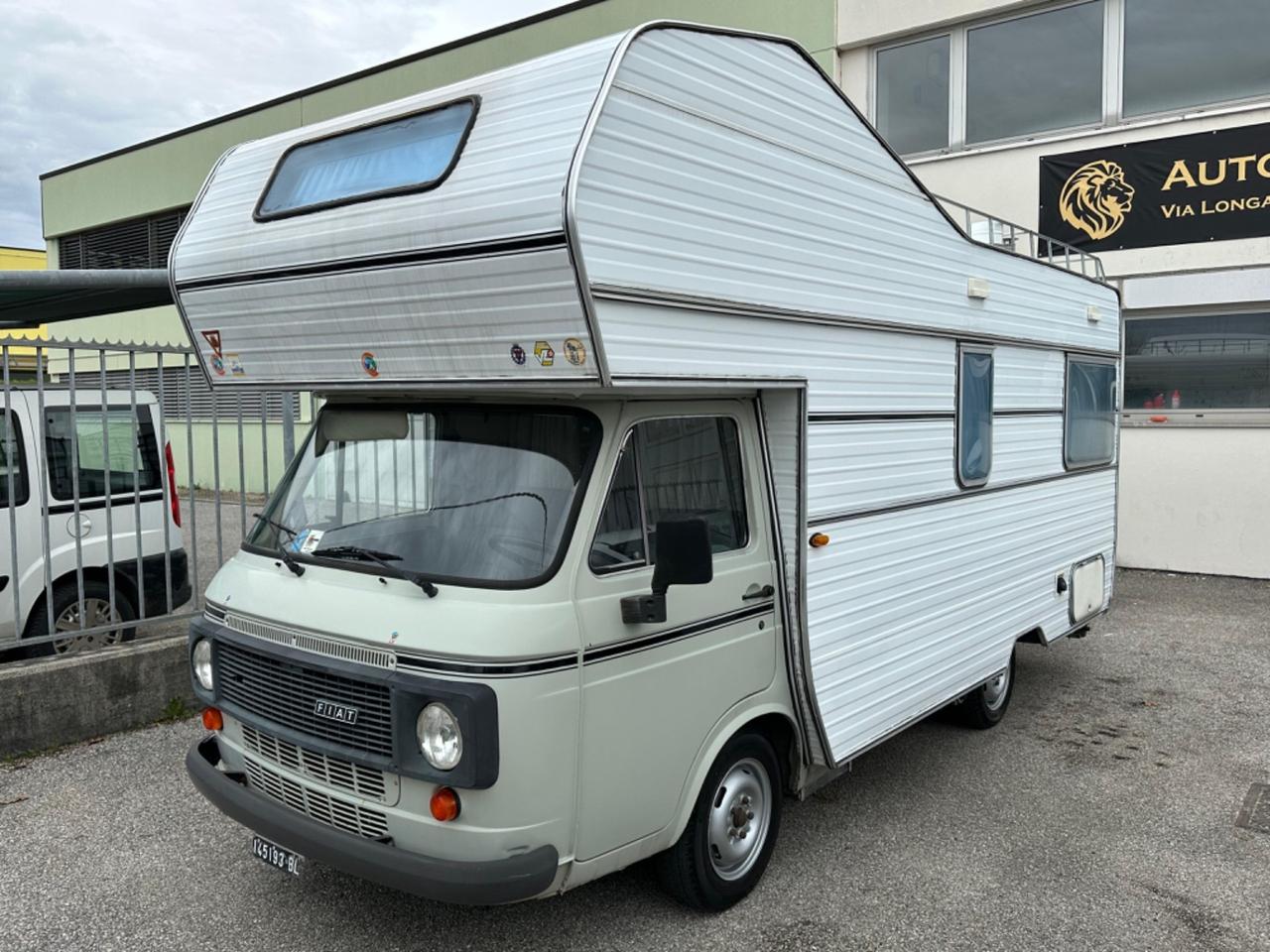 Fiat 238 camper MANSARDATO TARGA NERA 55000km OTTIME CONDIZIONI