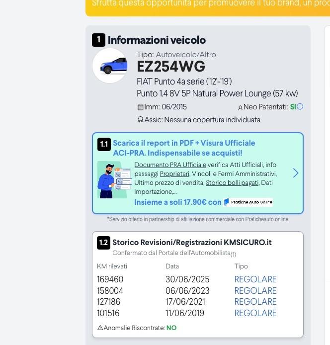 Fiat Punto 1.4 8V 5 porte Natural Power Young