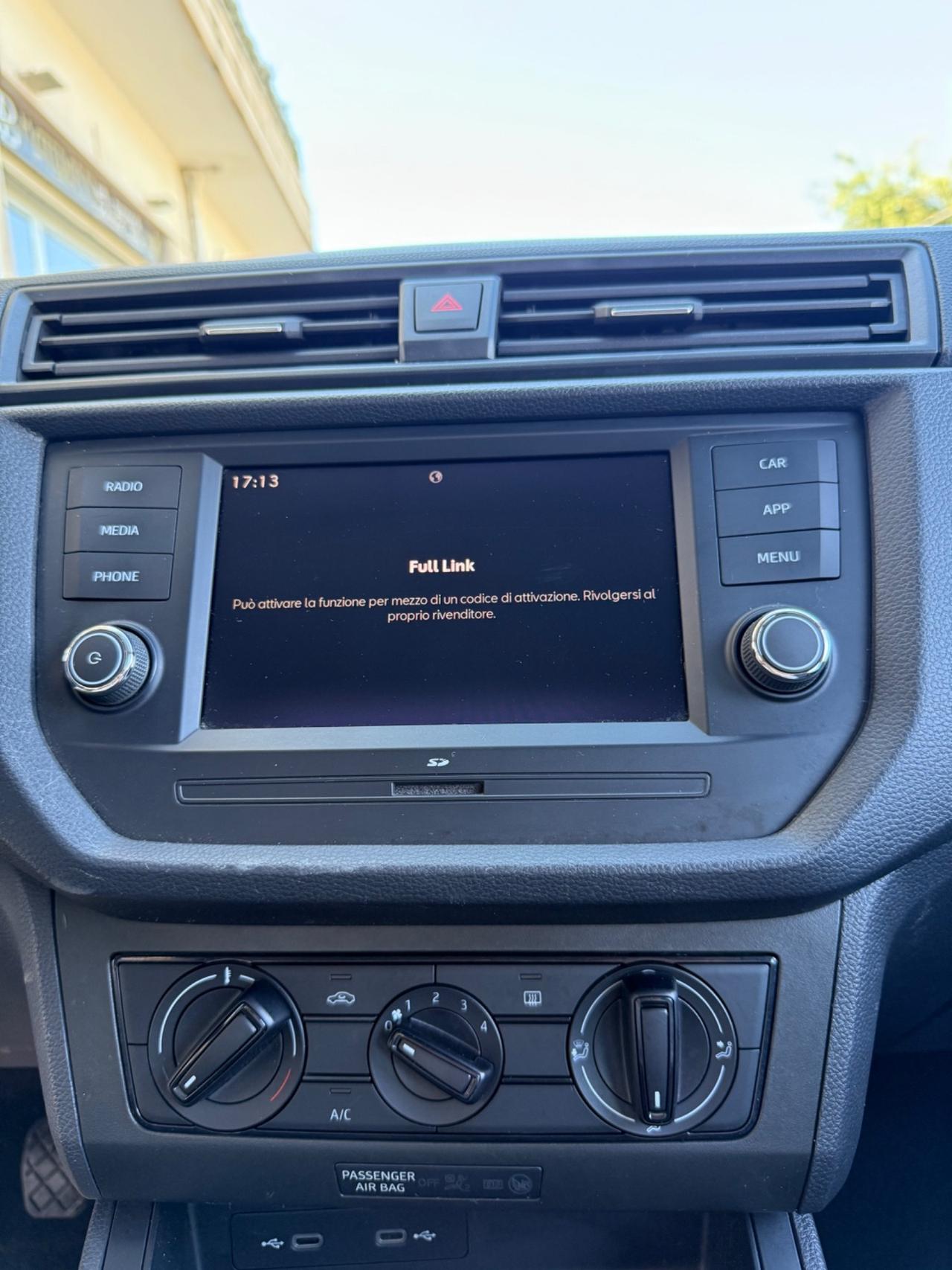 Seat Arona 1.0 tgi BENZMETANO 90cv FULL LINK,BLUETOOTH,USB,KM CERTIFICATI SEAT,UNI PROPRIETARIO