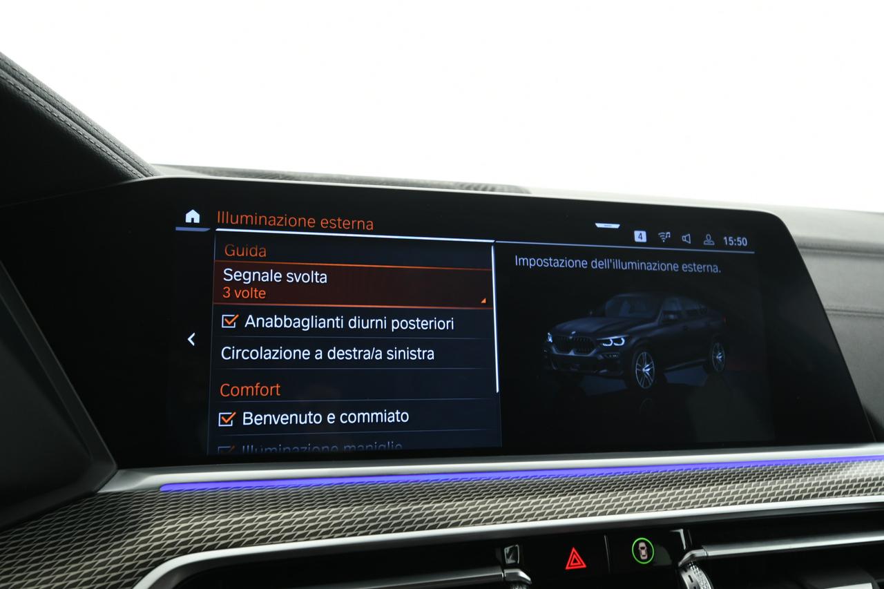 BMW X6 xdrive30d mhev 48V Msport auto CAMERA 360+ACC+PELLE+C21"