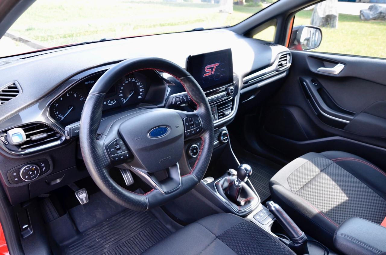 FORD FIESTA 5p 1.0 ECOBOOST ST-LINE 95cv, UFF ITALIANA, SERVICE FORD, EURO 6D, APPLE ANDROID, PERMUTE