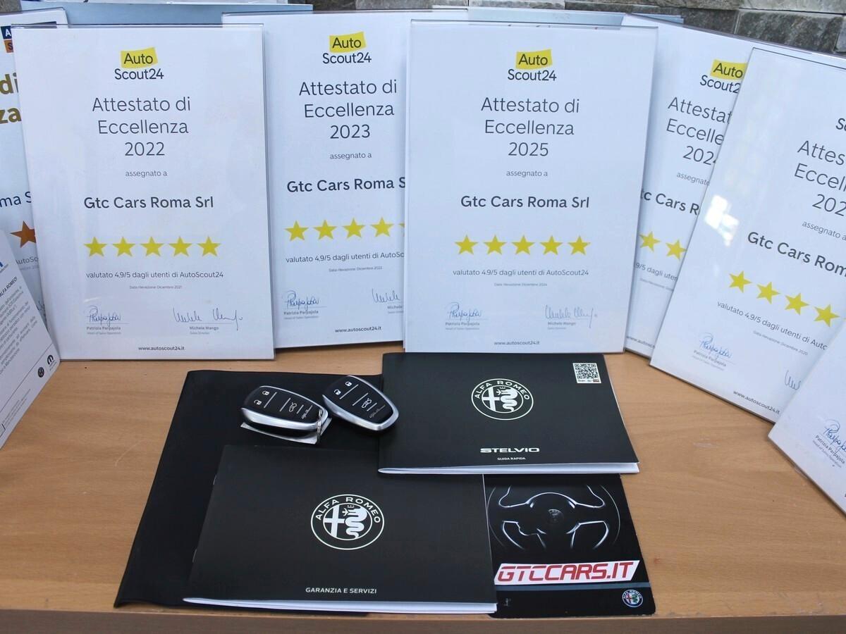 Alfa Romeo Stelvio 2.2 Turbodiesel 160 CV AT8 RWD Sprint PaddleF1 Virtual UNIPRO IVA DEDUCIB.