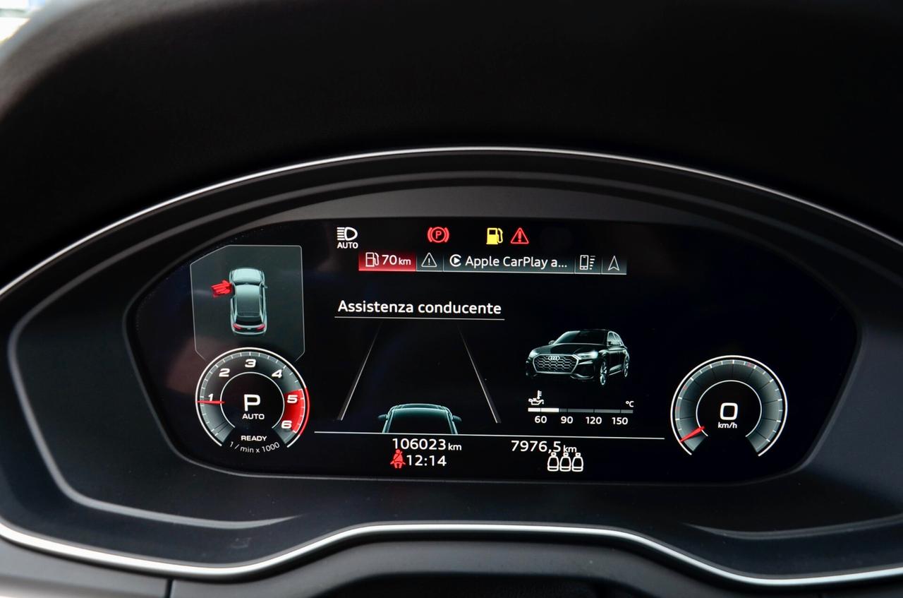 AUDI Q5 SPORTBACK 40 2.0 TDI MHEV MILD HYBRID S LINE INT+EXT QUATTRO 204cv S-TRONIC, EURO 6D, UFF ITALIANA, SERVICE AUDI, FULL LED, RETROCAMERA, PERMUTE