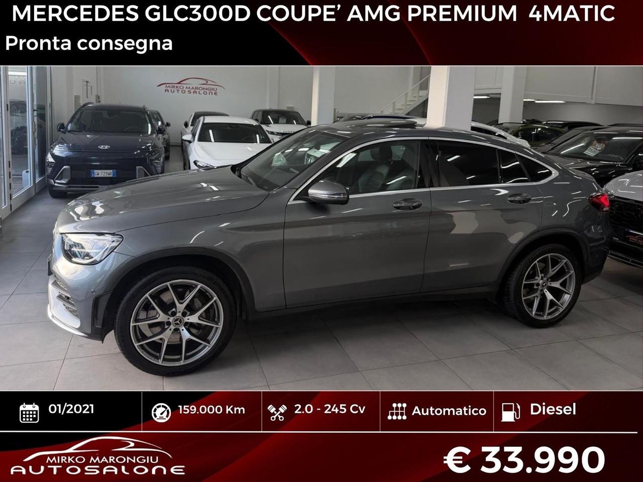 Mercedes GLC 300 d 4Matic Premium AMG FINANZIABILE