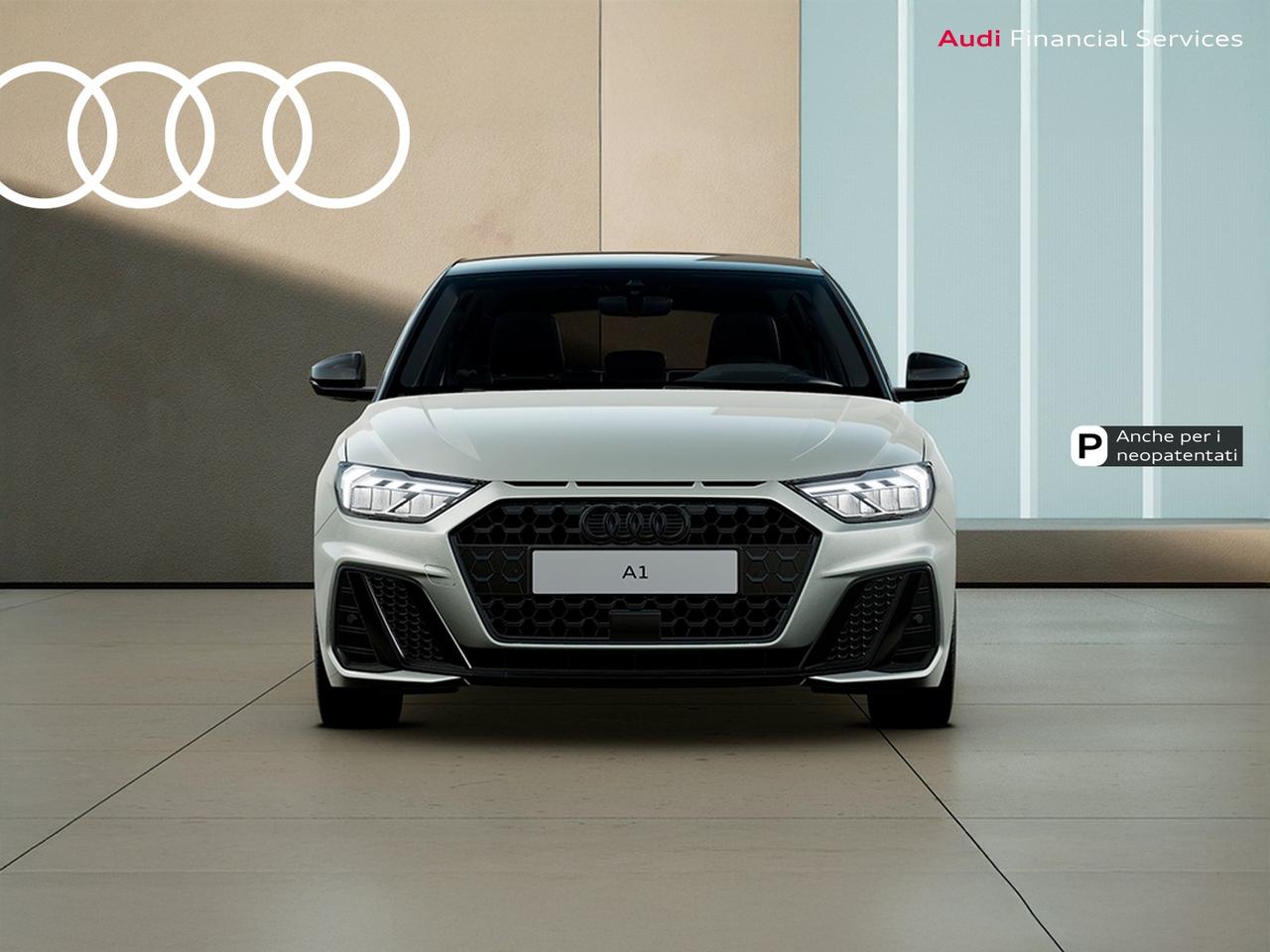 Audi A1 sportback 30 1.0 tfsi identity black 116cv s-tronic