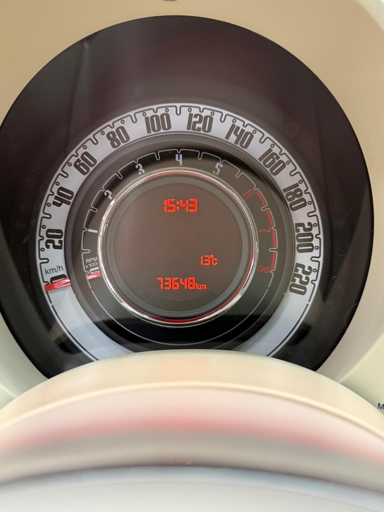 Fiat 500 1.2 Benzina Lounge 2016 68000 KM