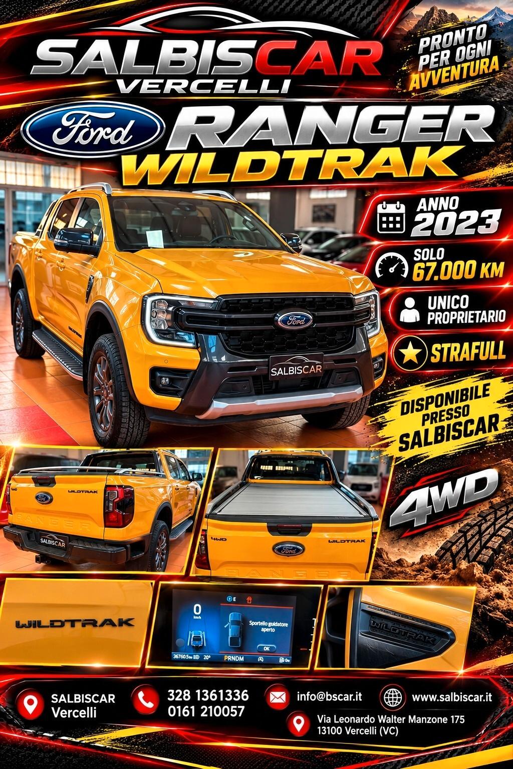 Ford Ranger 2.0 ECOBLUE aut. 205 CV DC Wildtrak X 5 posti