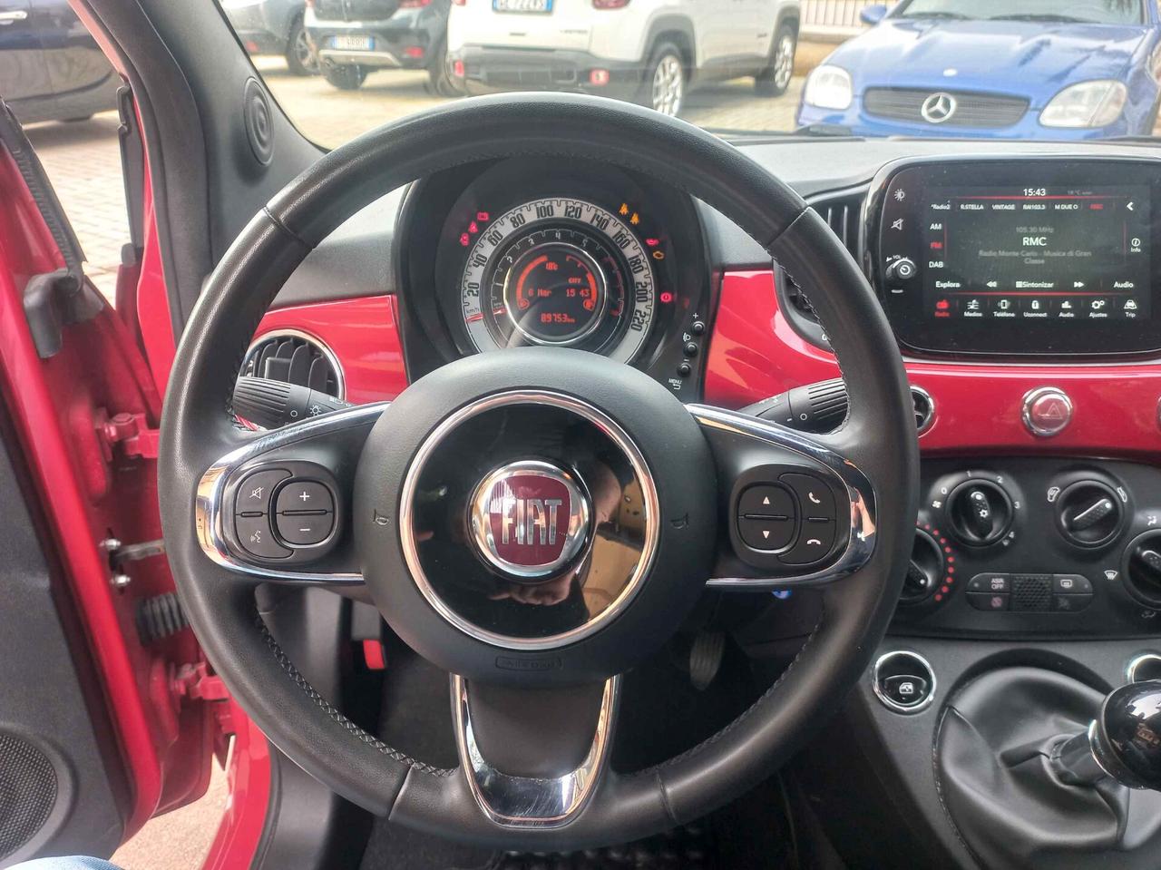 Fiat 500 1.0 Hybrid Red