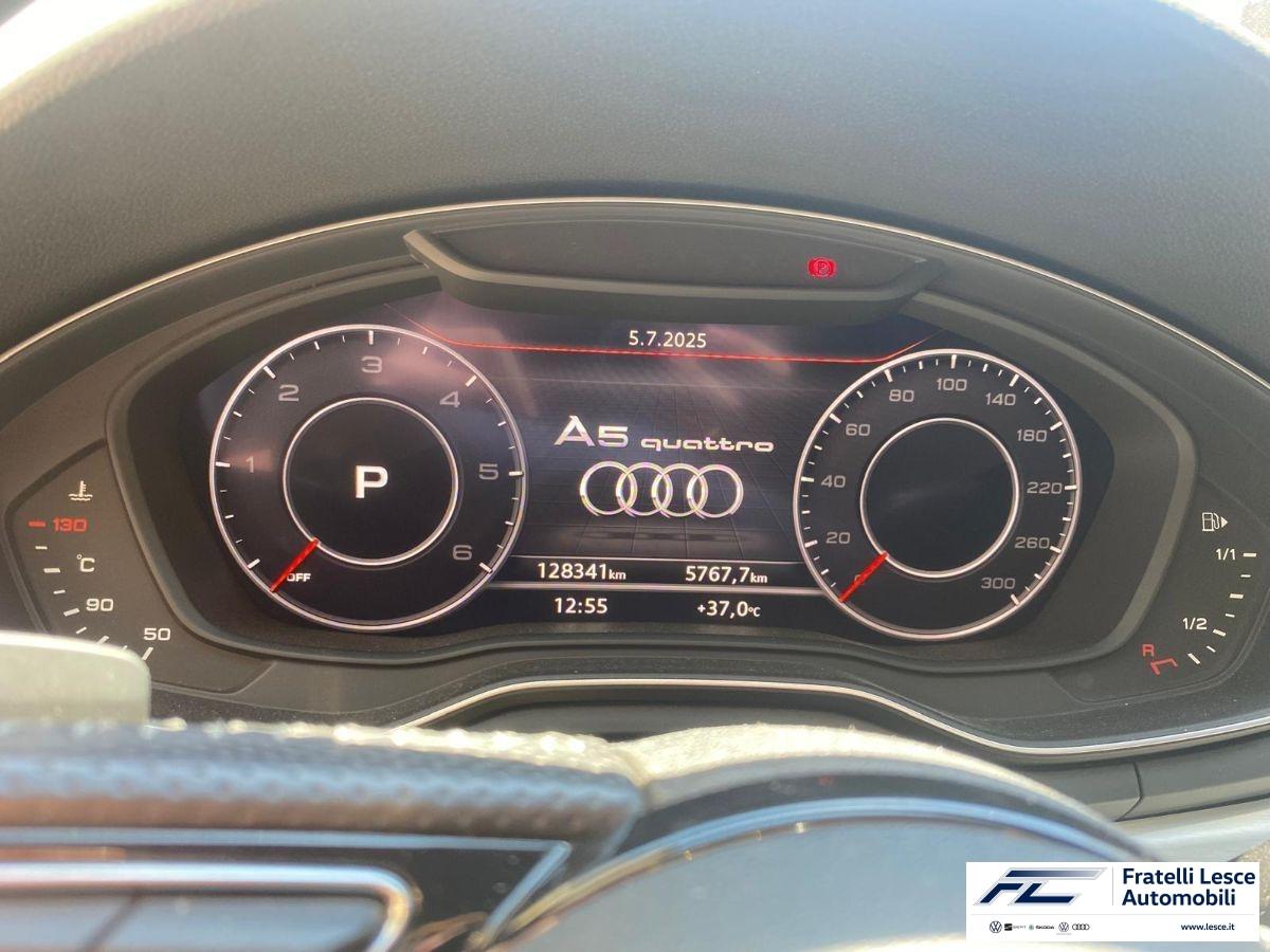 AUDI - A5 Sportback - A5 SPB 2.0 TDI 190CV cl.d qu. S line ed.(sede Piano Lago)