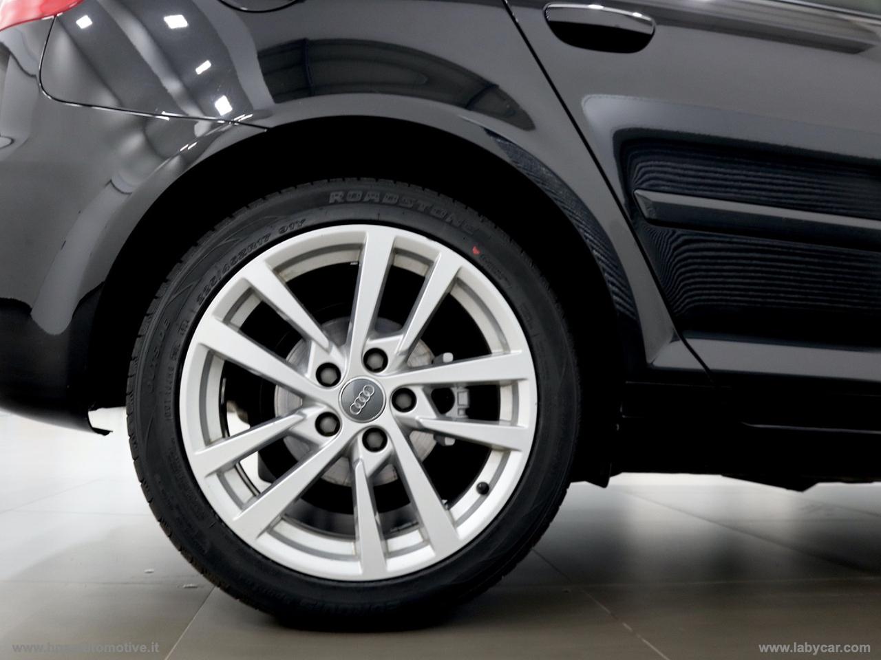 AUDI A3 SPORTBACK 1.6 TDI 105CV BI XENON LED SENSORI CERCHI 17