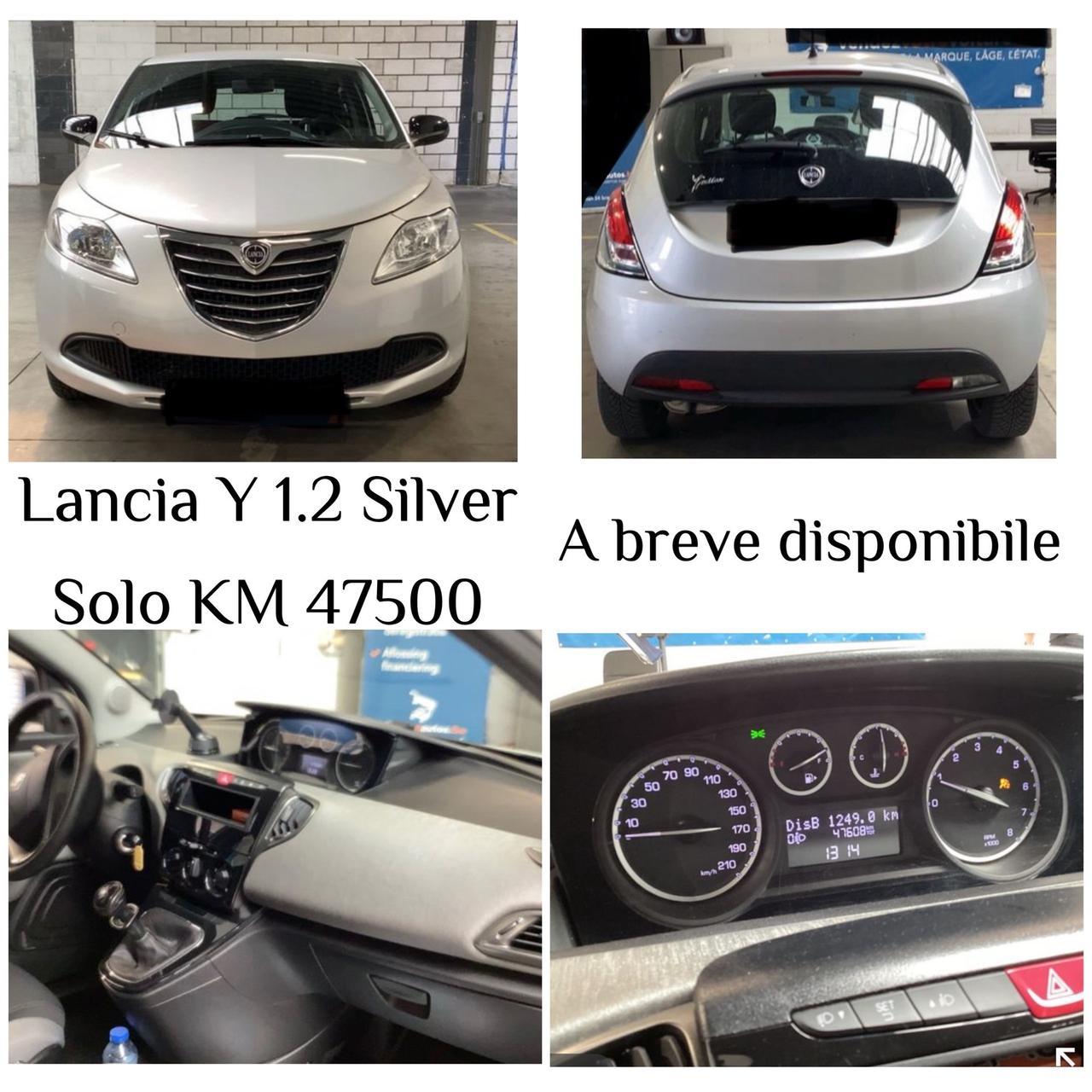 Lancia Ypsilon 1.2 69 CV5porte Silver-soloKm47500-