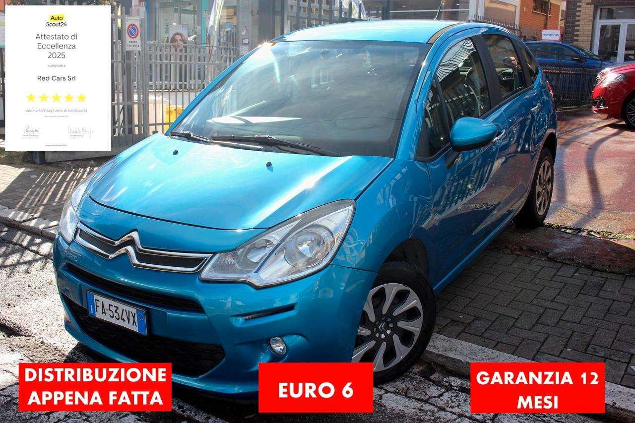 Citroen C3 1.6 bluehdi 75cv EURO 6 GARANZIA 12 M DISTRIBUZ OK