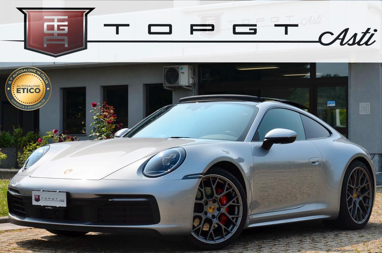 PORSCHE 911 992 COUPE 3.0 CARRERA S 450cv PDK, SERVICE PORSCHE UFF ITALIANA, EURO 6D, TETTO, ASSE POST, SCARICO, PERMUTE