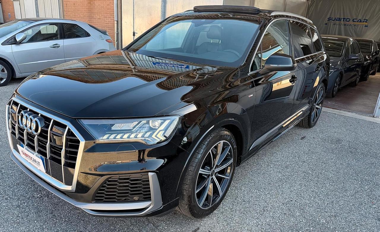 Audi Q7 45 TDI quattro tiptronic Sport Plus S-LINE EDITION 7 POSTI TETTO APRIBILE E FARI MATRIX