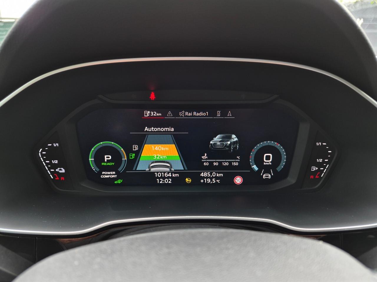Audi Q3 SPORTBACK 45 1.4 TFSIe S-TRONIC (PLUG-IN) 24 MESI DI GARANZIA LED NAVI CARPLAY RETROCAM. ACC 1 PROPRIETARIO