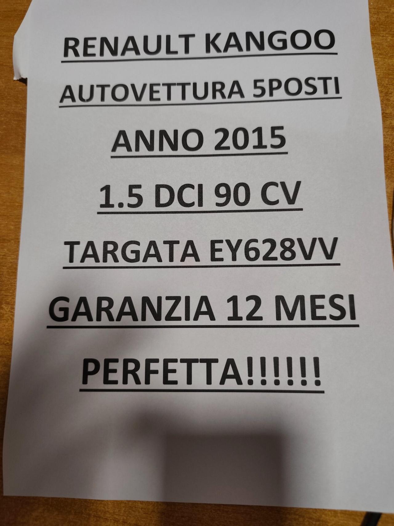 Renault Kangoo 1.5 dCi 90CV 5 posti Limited