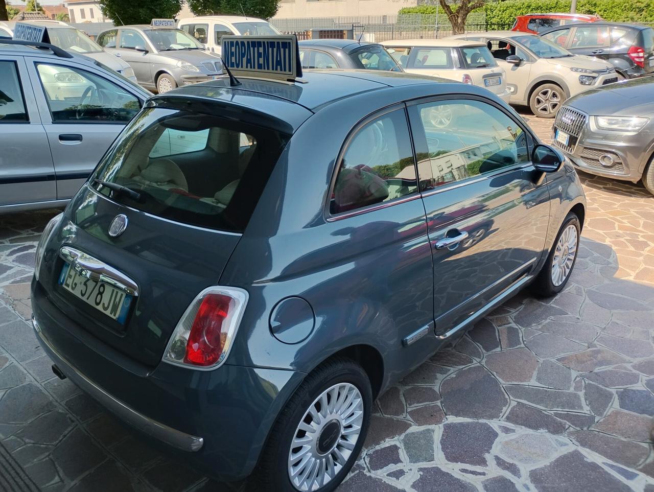 Fiat 500 1.2 Matt Black NEOPATENTATI - TETTO PANORAMICO