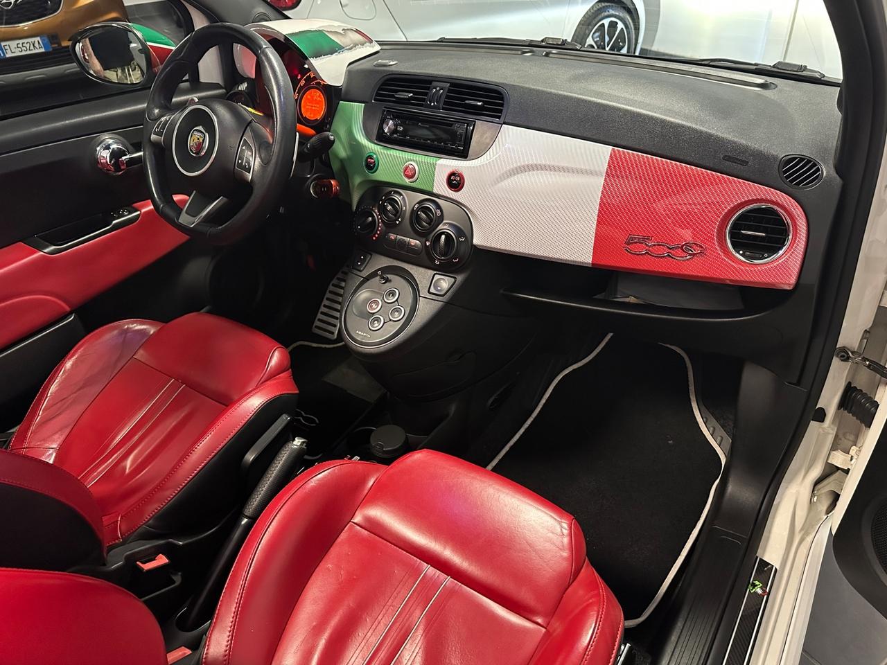 ABARTH CABRIO OVER 300CV MTA PELLE ROSSA PRONTA CONSEGNA