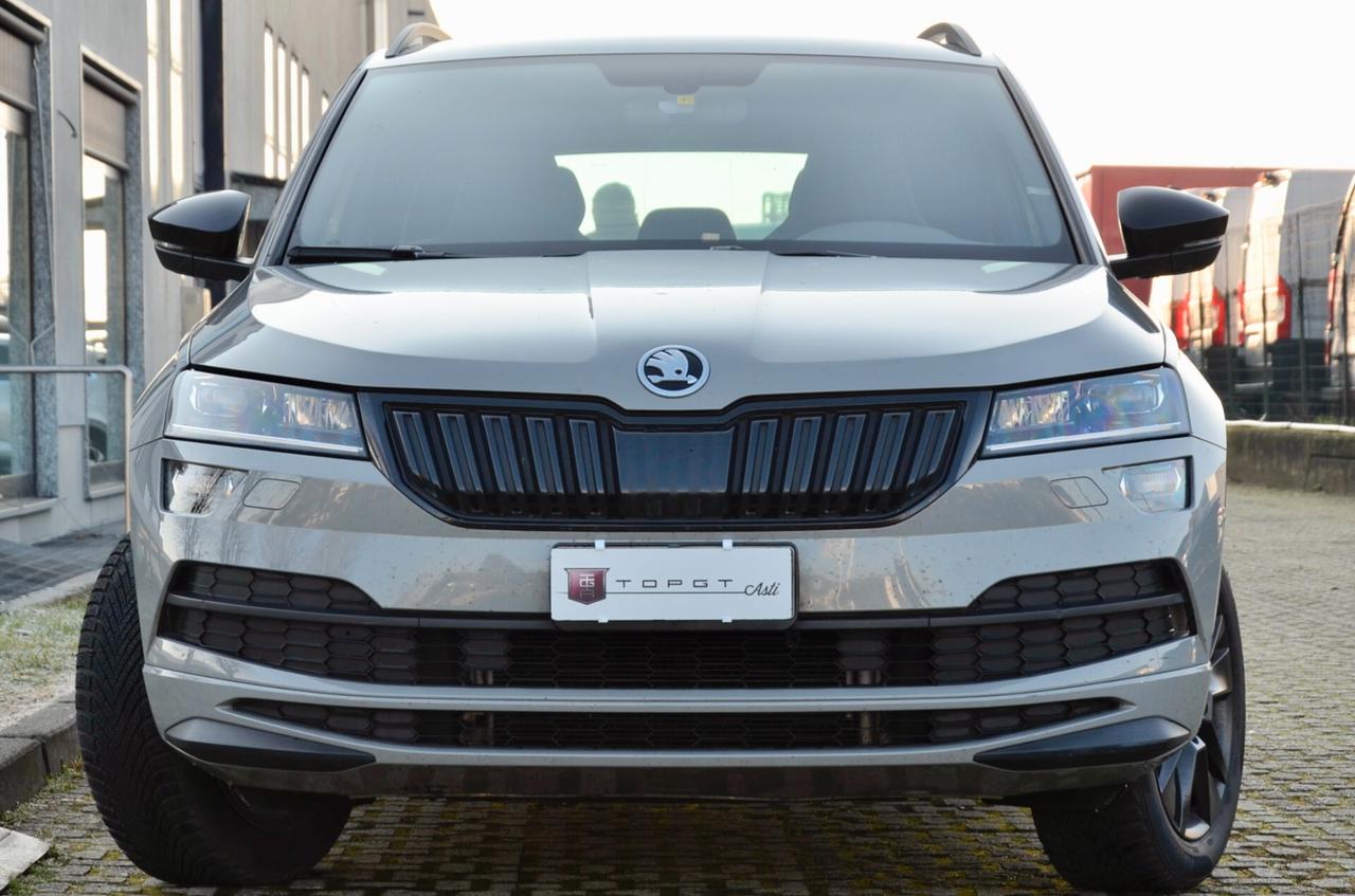 SKODA KAROQ 2.0 TDI SPORTLINE 4X4 150cv DSG, SERVICE CON FATTURE, EURO 6D, FARI LED, NAVI, RETROCAMERA, PERMUTE