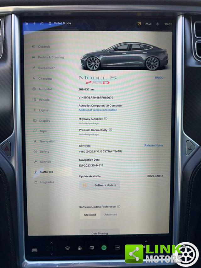 TESLA Model S P85D RICARICHE ILLIMITATE PER SEMPRE