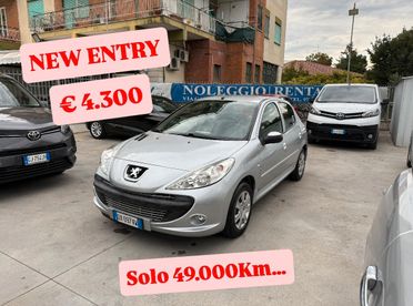 206 PLUS 1.1 BENZINA 60CV 07/2009-SOLI 49.000KM