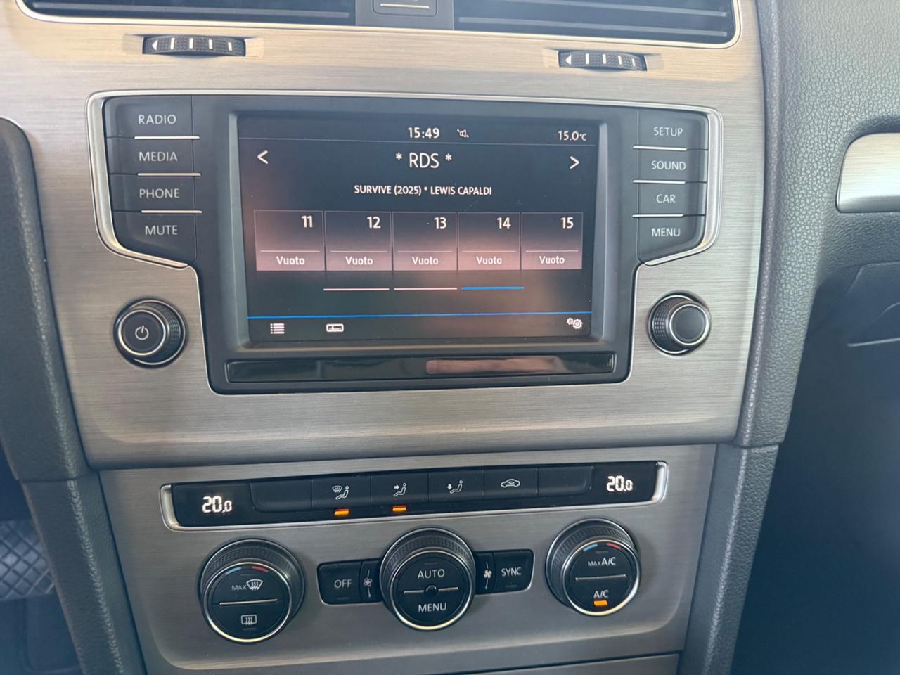 Volkswagen Golf 1.6 TDI 110 CV DSG 5p. Business UNICO PROPRIETARIO