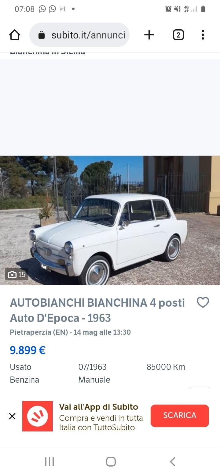 Fiat 500 Autobianchi 500 bianchina