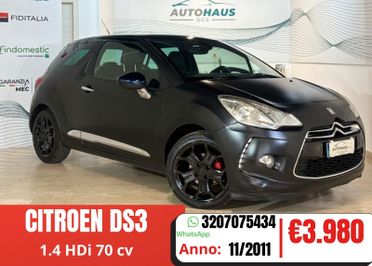 Citroen DS3 1.4 HDi 70 CV - Just Black