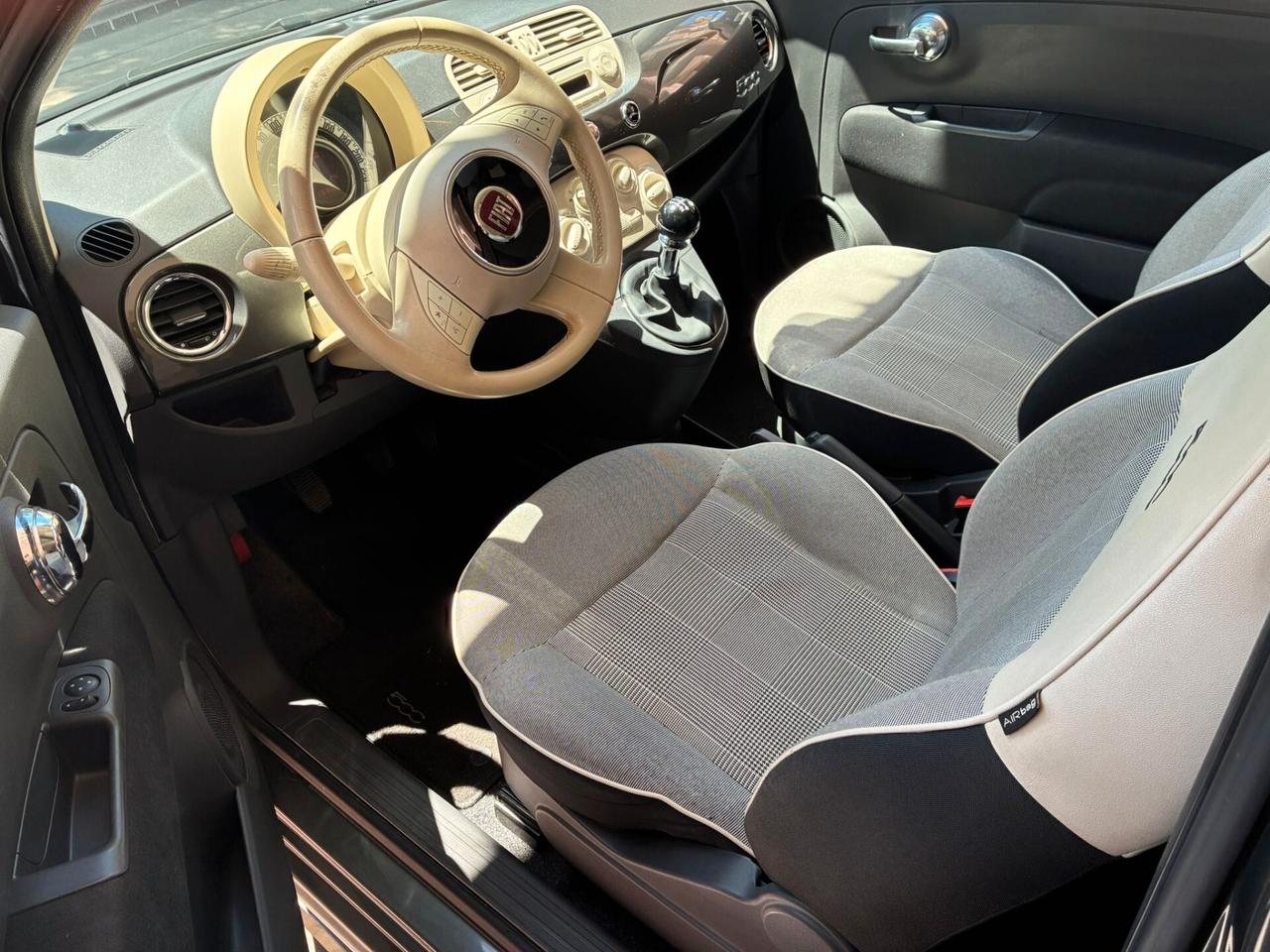 Fiat 500 1.2 Lounge tetto panoramico perfetta-14