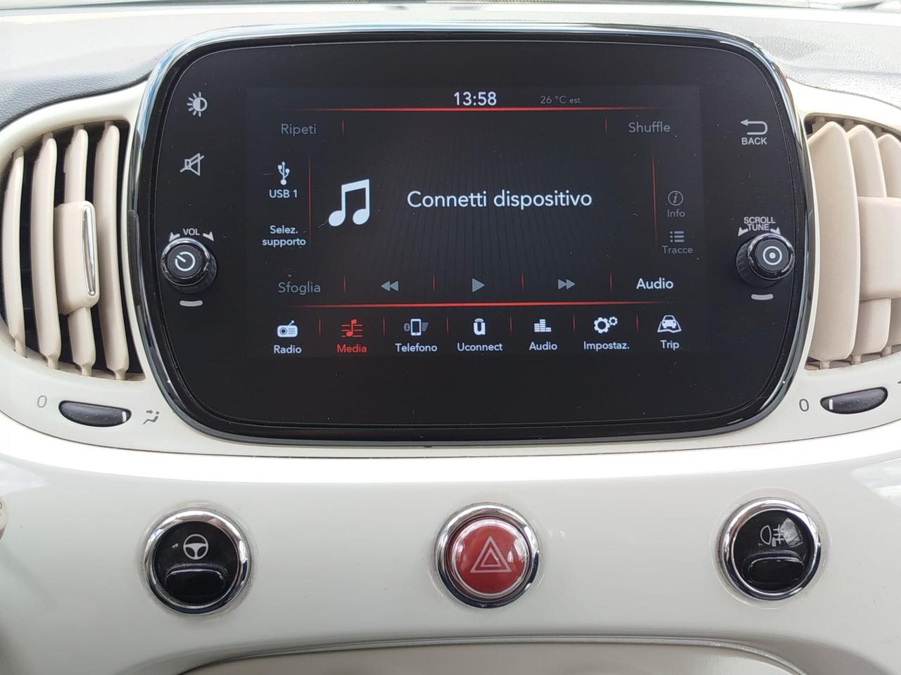 500 LOUNGE 1.0 HYBRID*PREZZO VERO* UNIPRO - KM CERTI