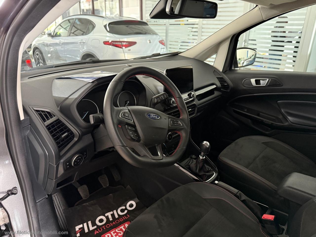 FORD EcoSport 1.0 EcoBoost 125 CV S&S ST-Line CARPLAY - PELLE ALCANTARA KM 54.613