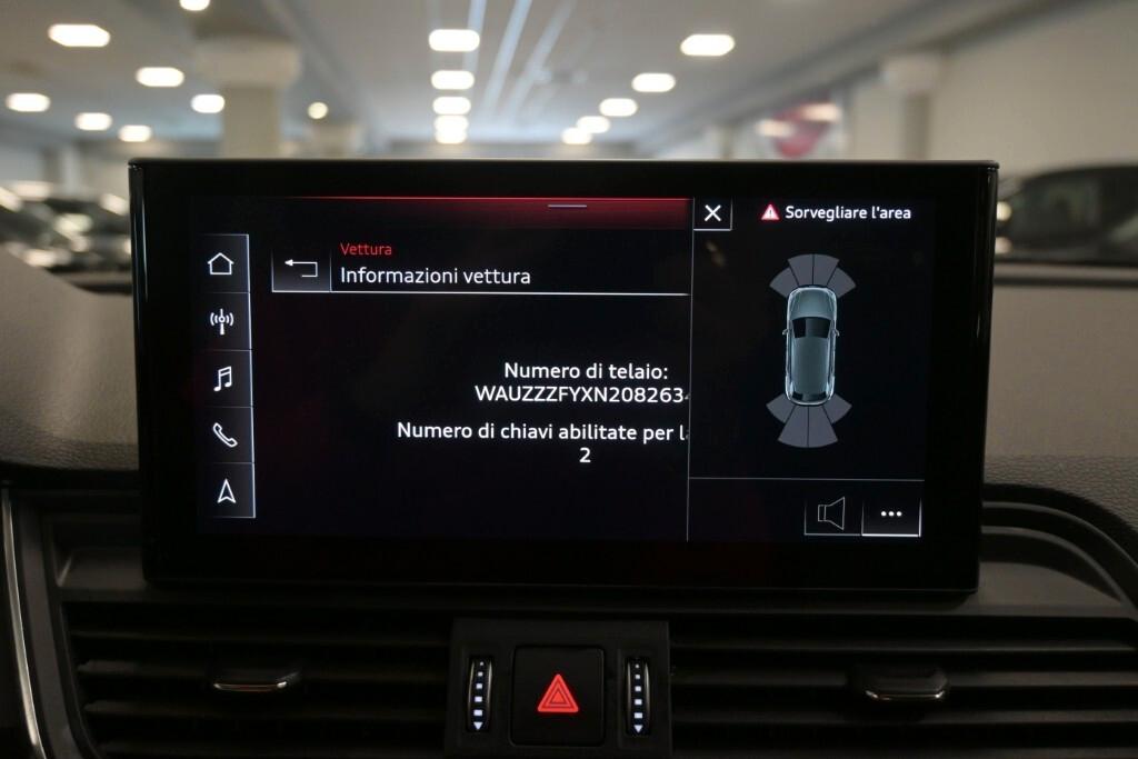 AUDI Q5 35 TDI 163CV S TRONIC BUSINESS ADVANCED ( FARI LED - VIRTUAL COCKPIT - ADAPTIVE CRUISE - CLIMA TRIZONA - NAVI - MIRROR - PDC - CERCHI 18 )