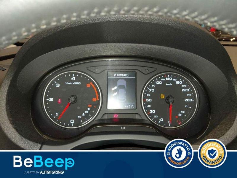 Audi A3 SPORTBACK 1.6 TDI BUSINESS 110CV S-TRONIC E6