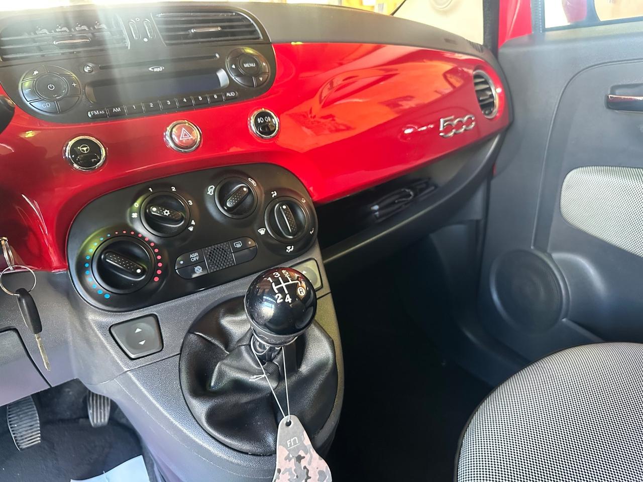 Fiat 500 1.2 Lounge tetto panoramico rossa 93.000km