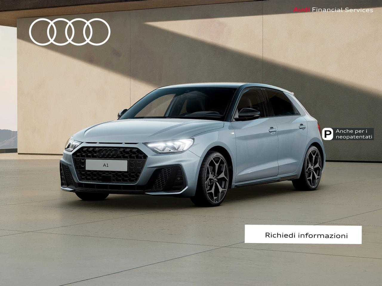 Audi A1 sportback 30 1.0 tfsi identity black 116cv s-tronic