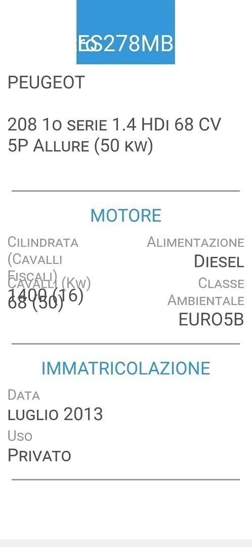 PEUGEOT 208 1,4 HDI-UNICA PROPRIETAR-4 REVISIONI