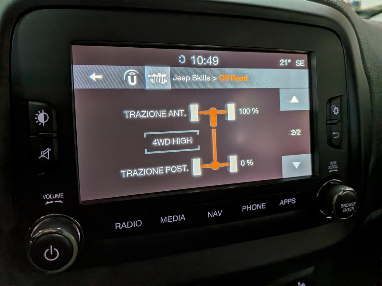 JEEP RENEGADE 2.0 MJT 140CV 4WD GANCIO TRAINO