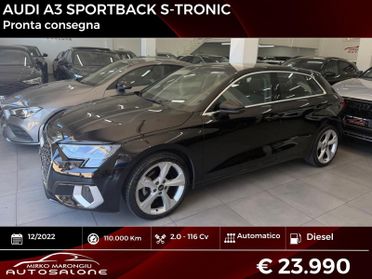 Audi A3 SPB 30 TDI S tronic line FINANZIABILE
