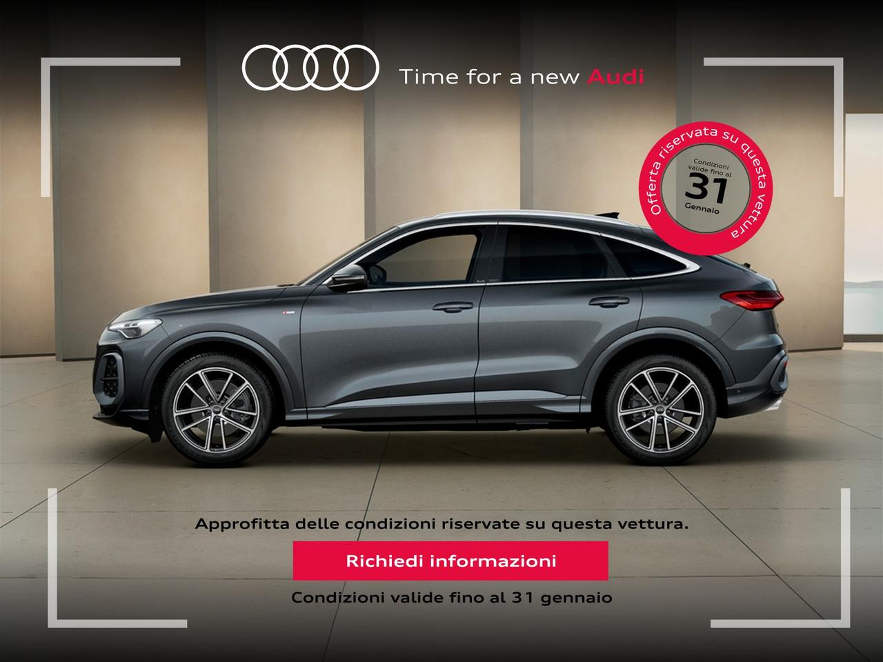 Audi Q5 sportback 2.0 tdi mhev+ s line edition quattro 204cv s-tronic