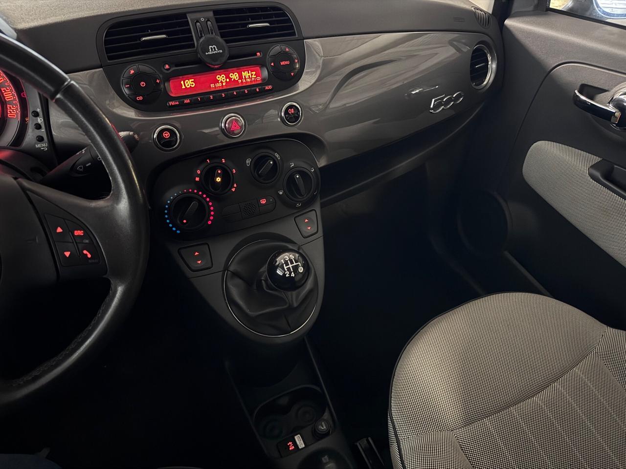 Fiat 500 Lounge–Km Certificati–Euro6B