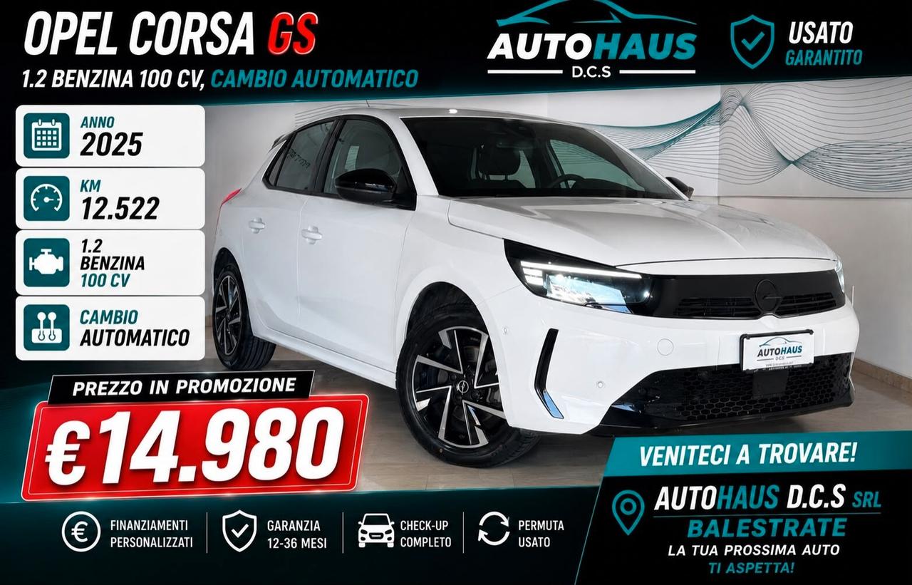 Opel Corsa GS 1.2 Benzina 100 cv AUTOMATICO