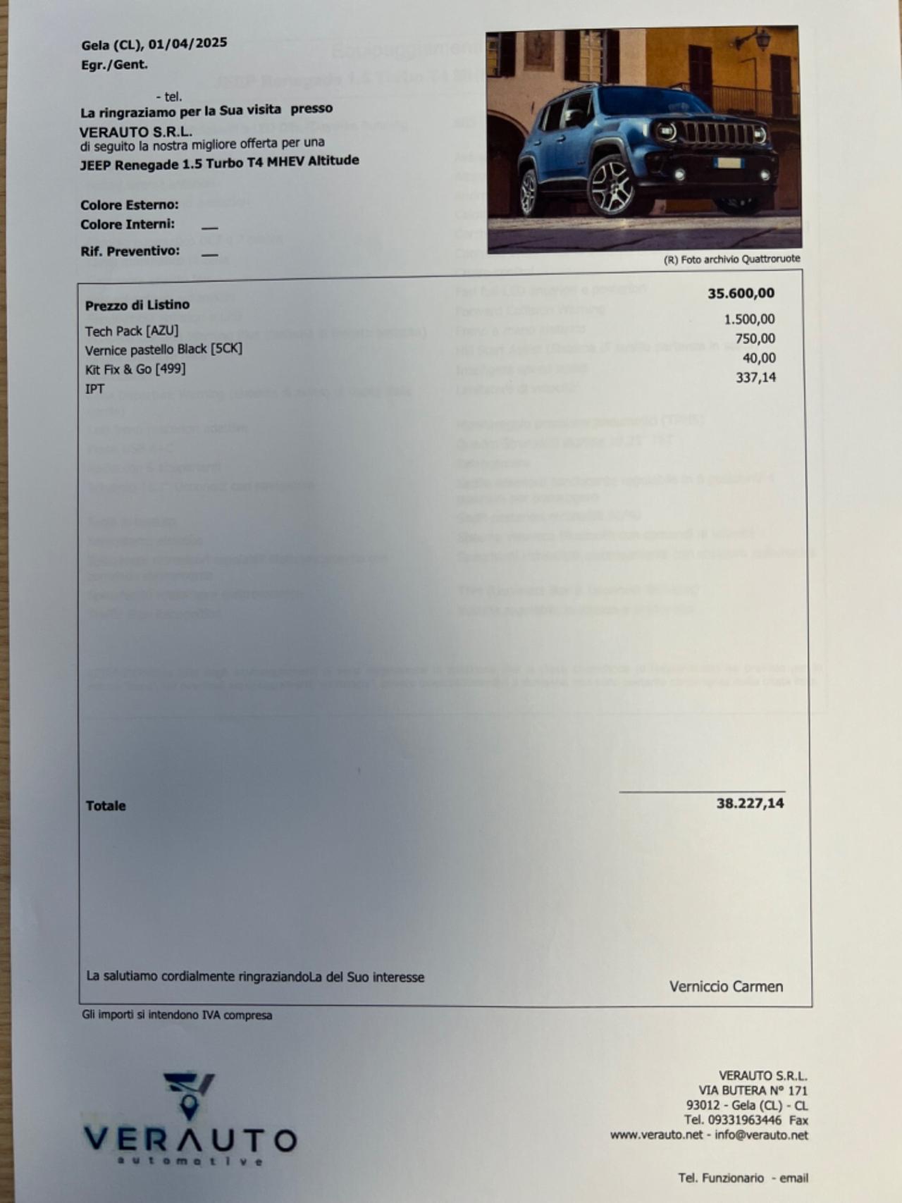 Jeep Renegade 1.5 Altitude - AUTOCARRO N1