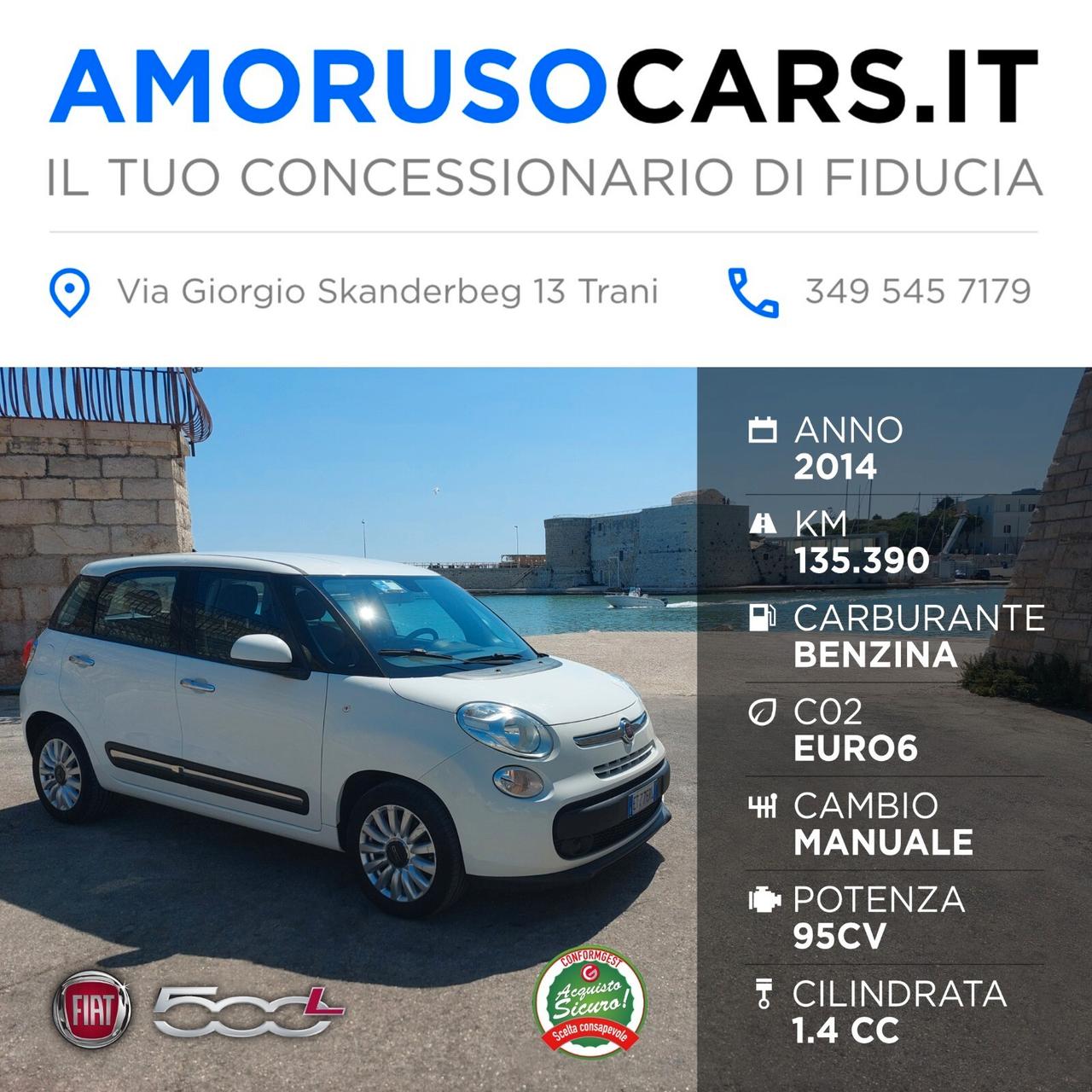 Fiat 500L 1.4 95 CV Lounge
