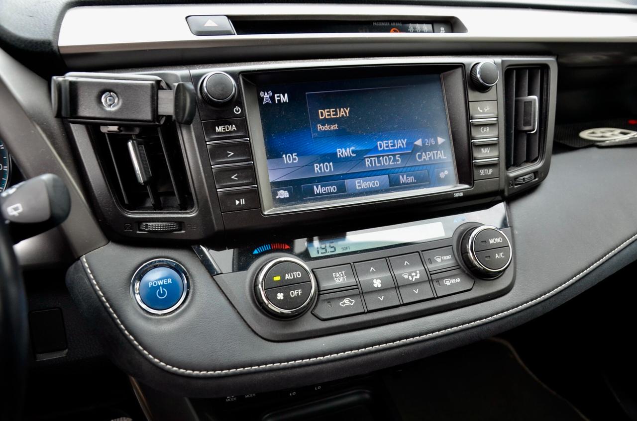 TOYOTA RAV 4 2.5 VVT-I FULL HYBRID STYLE 2WD 155cv E-CVT, UNICOPROPRIETARIO, SERVICE TOYOTA, UFF ITALIANA, EURO 6B, RETRO, FULL LED, PERMUTE