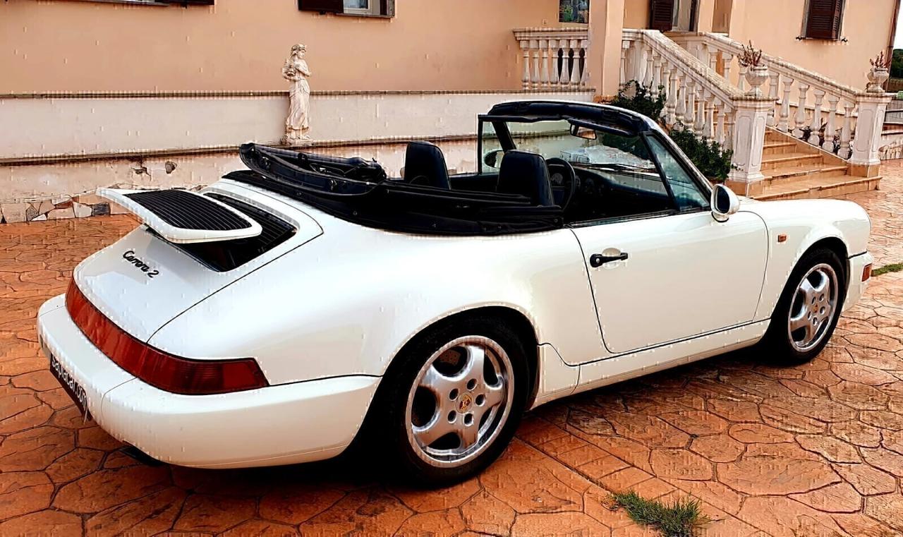 Porsche 964 911 Carrera 2 Cabriolet ASI targa ROMA