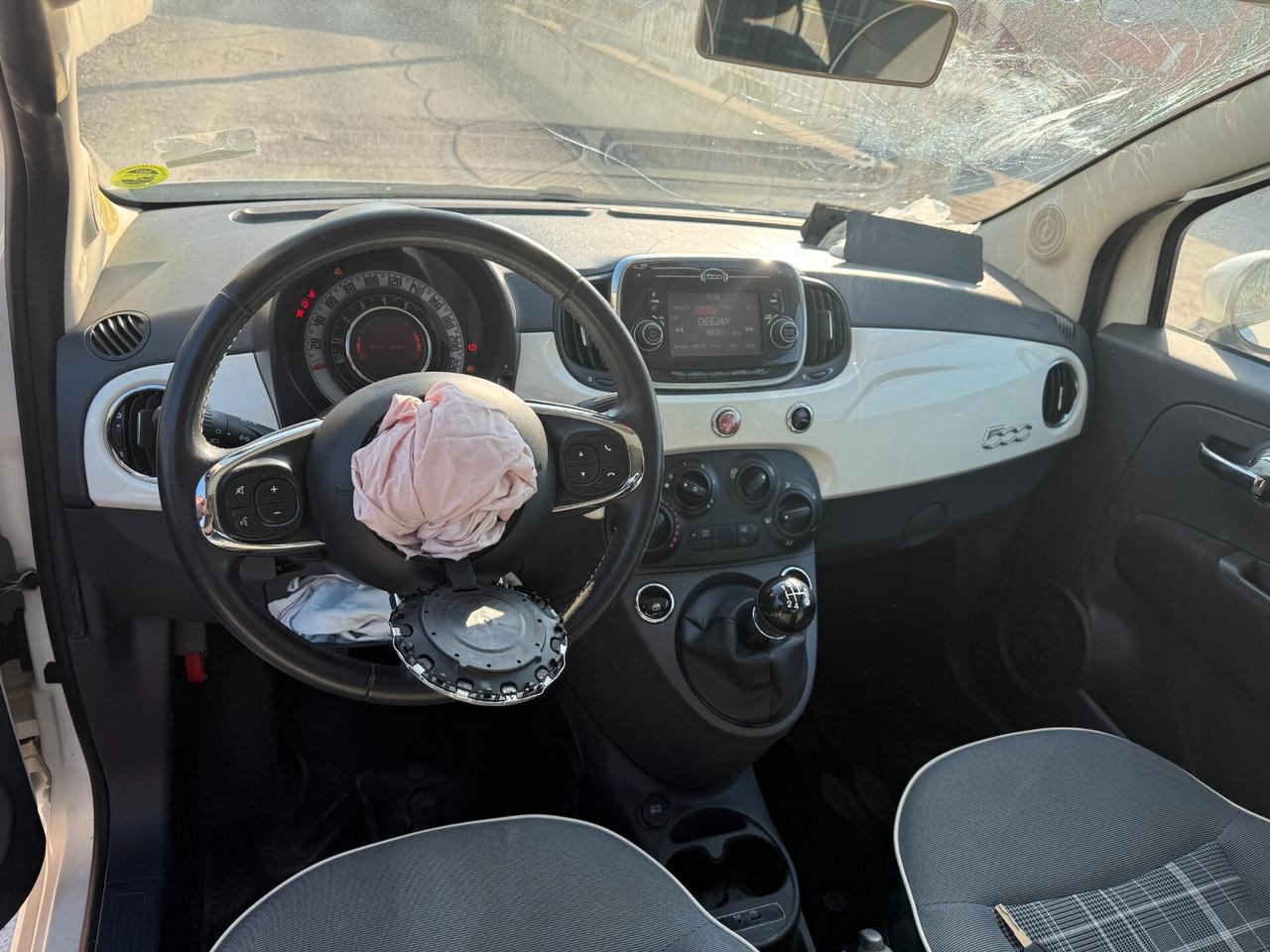 FIAT 500 LOUNGE ANNO 2017 1.2 BENZINA *SINISTRATA