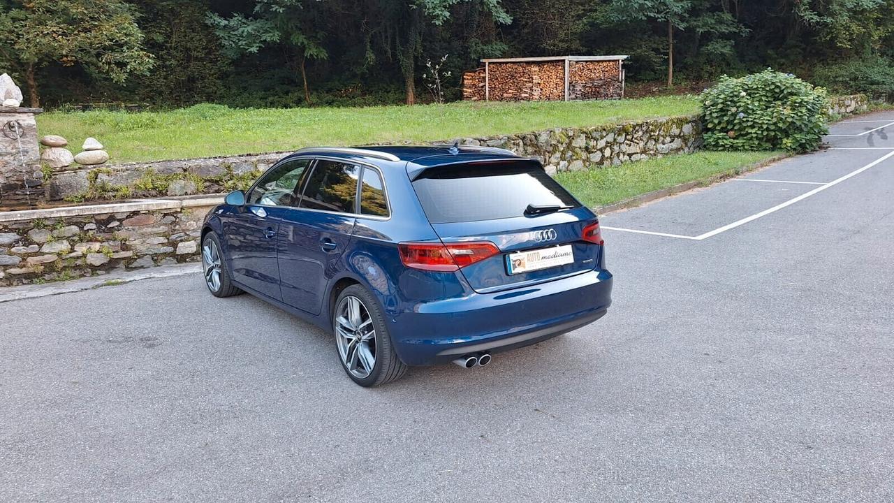 A3 SPB 2.0 TDI 150CV quattro 4X4 pelle park autom